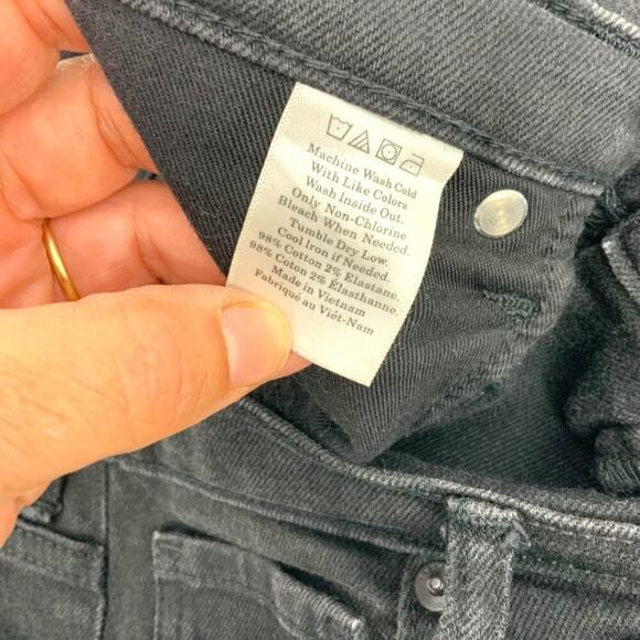 Everlane High Waist Ankle Jeans Black Denim Size 29 - Picture 4 of 5